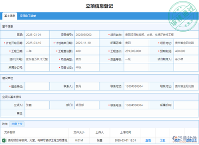 项目立项